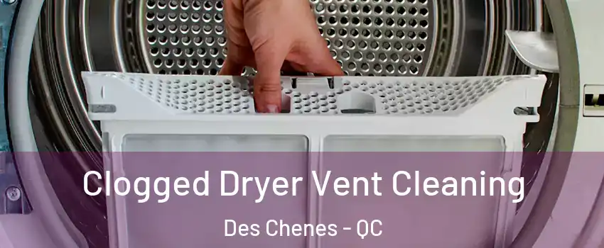  Clogged Dryer Vent Cleaning Des Chenes - QC
