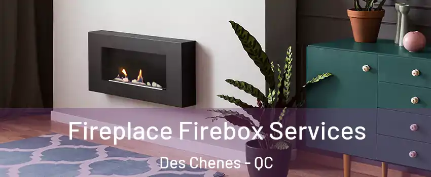  Fireplace Firebox Services Des Chenes - QC