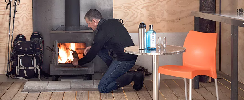 Open Hearth Wood Fireplace Installation in Vieux-Saint-Eustache, QC